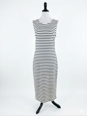 NWOT Tommy Hilfiger Sleeveless Striped Midi Dress